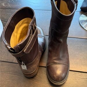 Chanel moto boot